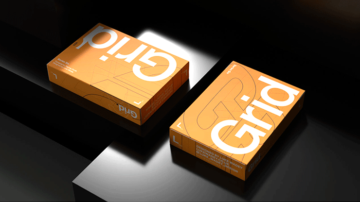 Grid Series Six- Typographic Playing Cards by Murphy's Magic Supplies, Inc.