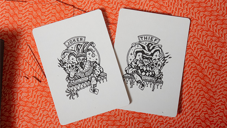No Borders Edition 2 Crown Back (Red) Playing Cards by Joker and the Thief by Murphy's Magic Supplies, Inc.