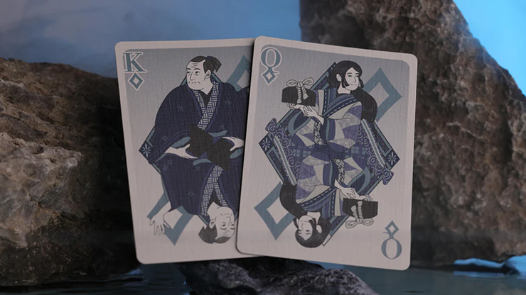 Urashima Tarou (Blue) Origami Playing Cards by Murphy's Magic Supplies, Inc.