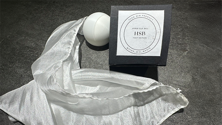 Hyper Silk Ball by Peng Min & Storm Creative (White) by Murphy's Magic Supplies, Inc.