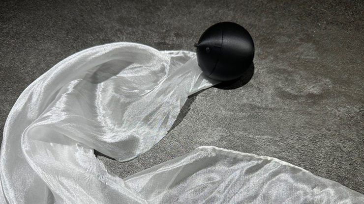 Hyper Silk Ball by Peng Min & Storm Creative (Black) by Murphy's Magic Supplies, Inc.