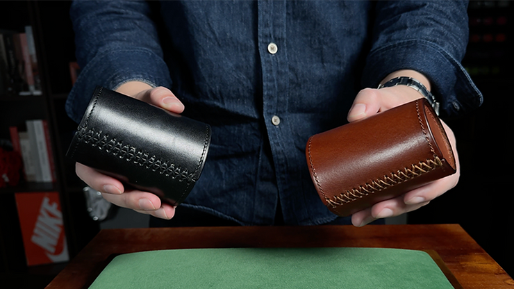 MS Leather Chop Cup by Bond Lee & MS Magic (Black) by Murphy's Magic Supplies, Inc.