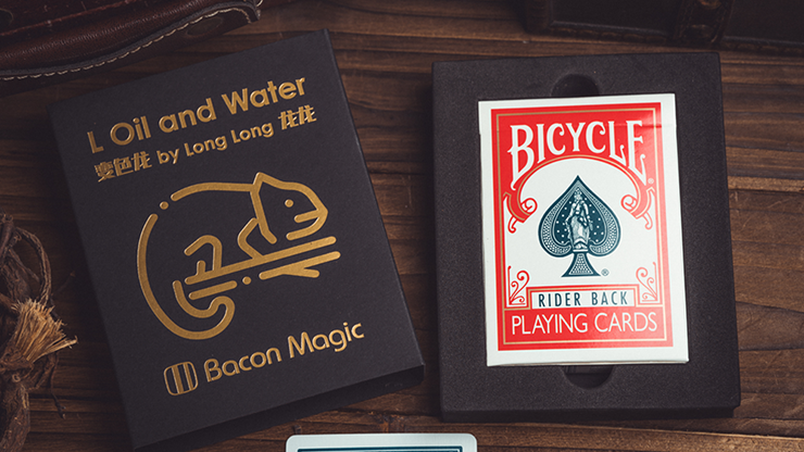 L Oil and Water (Red) by Long Long & Bacon Magic by Murphy's Magic Supplies, Inc.