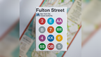 WHITE EDITION FULTON STREET MTA PLAYING CARDS (1972 VIGNELLI MAP EDITION) by Murphy's Magic Supplies, Inc.