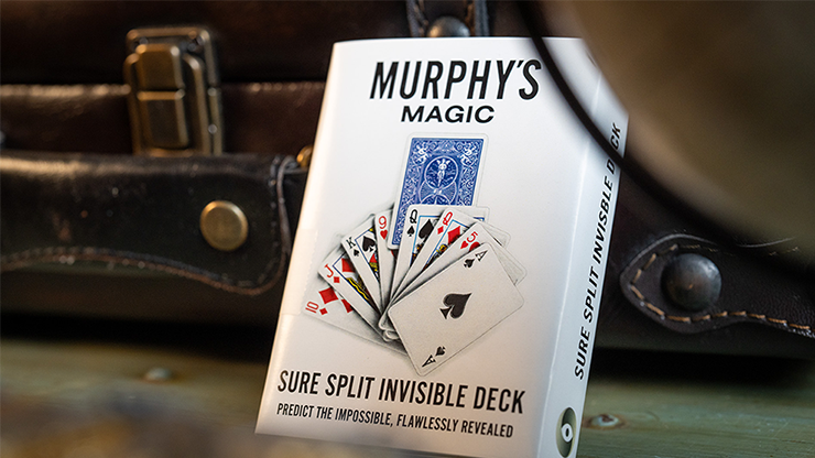 SURE SPLIT Invisible Deck Bicycle (Blue) by Murphy's Magic by Murphy's Magic Supplies, Inc.