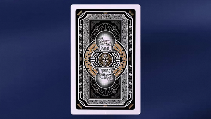 GUAN DAM -Warriors of the Three Kingdoms (Black) Playing Cards by YOKAGAME by Murphy's Magic Supplies, Inc.