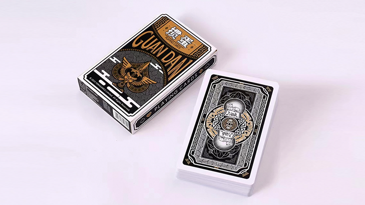 GUAN DAM -Warriors of the Three Kingdoms (Black) Playing Cards by YOKAGAME by Murphy's Magic Supplies, Inc.