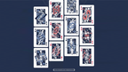Warriors Of Three Kingdoms (Blue) Playing Cards by YOKAGAME by Murphy's Magic Supplies, Inc.