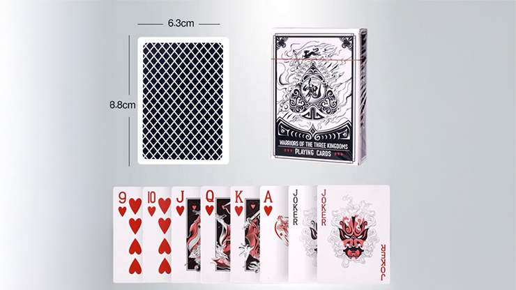 Warriors Of Three Kingdoms (Blue) Playing Cards by YOKAGAME by Murphy's Magic Supplies, Inc.
