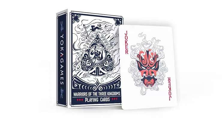 Warriors Of Three Kingdoms (Blue) Playing Cards by YOKAGAME by Murphy's Magic Supplies, Inc.
