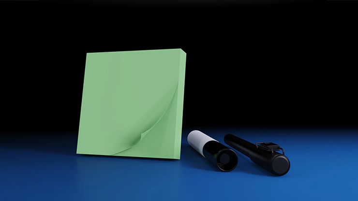 The Iarvel Magic Post-It Pad (Green) by Iarvel Magic by Murphy's Magic Supplies, Inc.