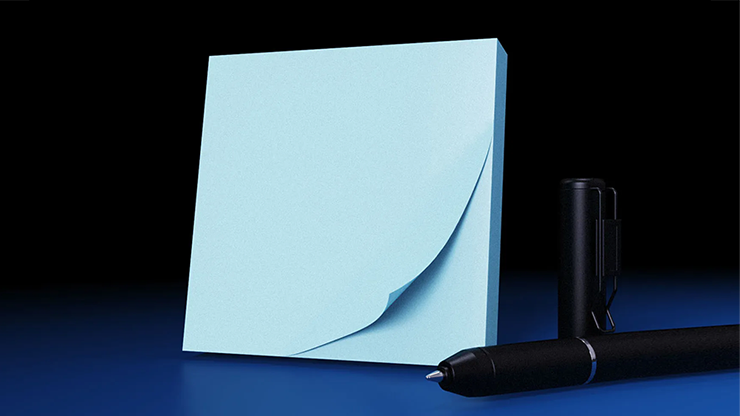 The Iarvel Magic Post-It Pad (Blue) by Iarvel Magic by Murphy's Magic Supplies, Inc.