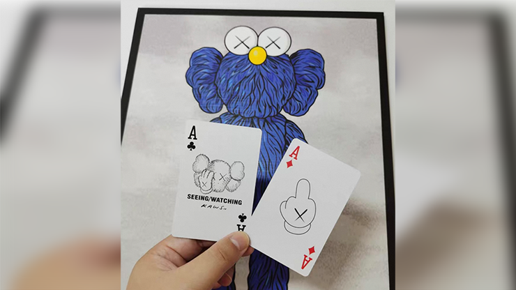 Kaws Seeing / Watching Black Edition Playing Cards by Murphy's Magic Supplies, Inc.
