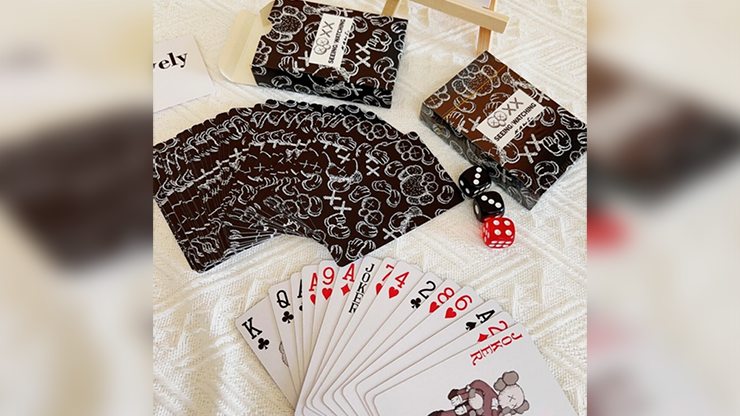 Kaws Seeing / Watching Black Edition Playing Cards by Murphy's Magic Supplies, Inc.