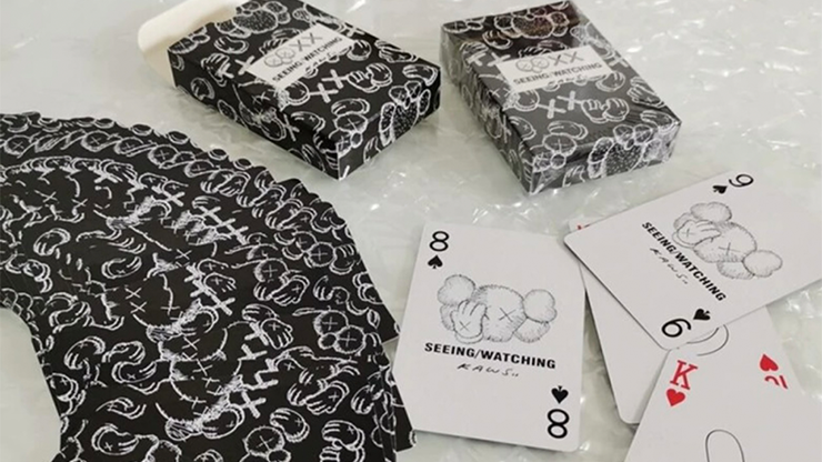 Kaws Seeing / Watching Black Edition Playing Cards by Murphy's Magic Supplies, Inc.