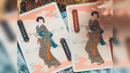 The Great Wave off Kanagawa V3 (Autumn Maple / Peachy Pink) Playing Cards by Murphy's Magic Supplies, Inc.