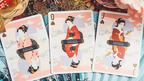 The Great Wave off Kanagawa V3 (Autumn Maple / Peachy Pink) Playing Cards by Murphy's Magic Supplies, Inc.