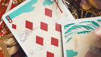 The Great Wave off Kanagawa V3 (Fresh Spring / Peppermint Green) Playing Cards by Murphy's Magic Supplies, Inc.