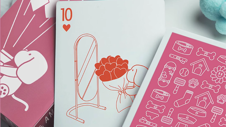 Diary of Kitten and Puppy - Puppy Pink Edition Playing Cards by Murphy's Magic Supplies, Inc.
