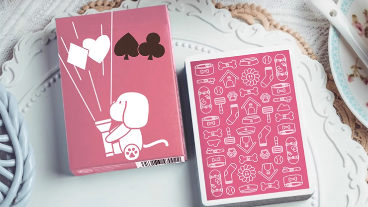 Diary of Kitten and Puppy - Puppy Pink Edition Playing Cards by Murphy's Magic Supplies, Inc.