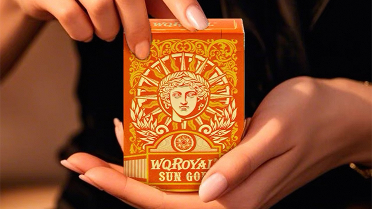 Sun God Greek Mythology Themed Orange Edition Playing Cards by Murphy's Magic Supplies, Inc.