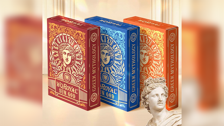 Sun God Greek Mythology Themed Blue Edition Playing Cards by Murphy's Magic Supplies, Inc.