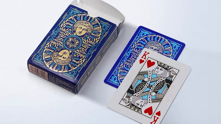 Sun God Greek Mythology Themed Blue Edition Playing Cards by Murphy's Magic Supplies, Inc.