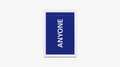 Cap Logo (Navy) ANYONE Playing Cards