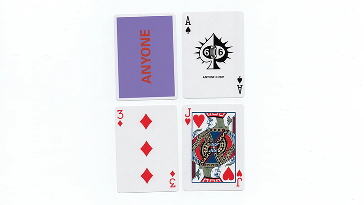 Purple/Red Cap Logo ANYONE Playing Cards by Murphy's Magic Supplies, Inc.
