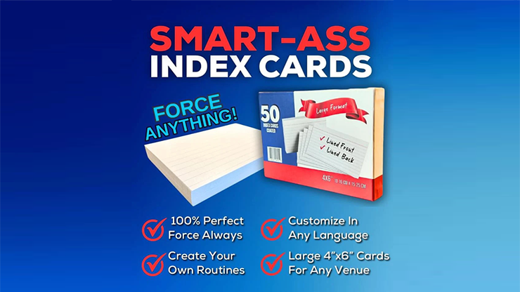 Smart-Ass Index Cards by Bill Abbott by Murphy's Magic Supplies, Inc.