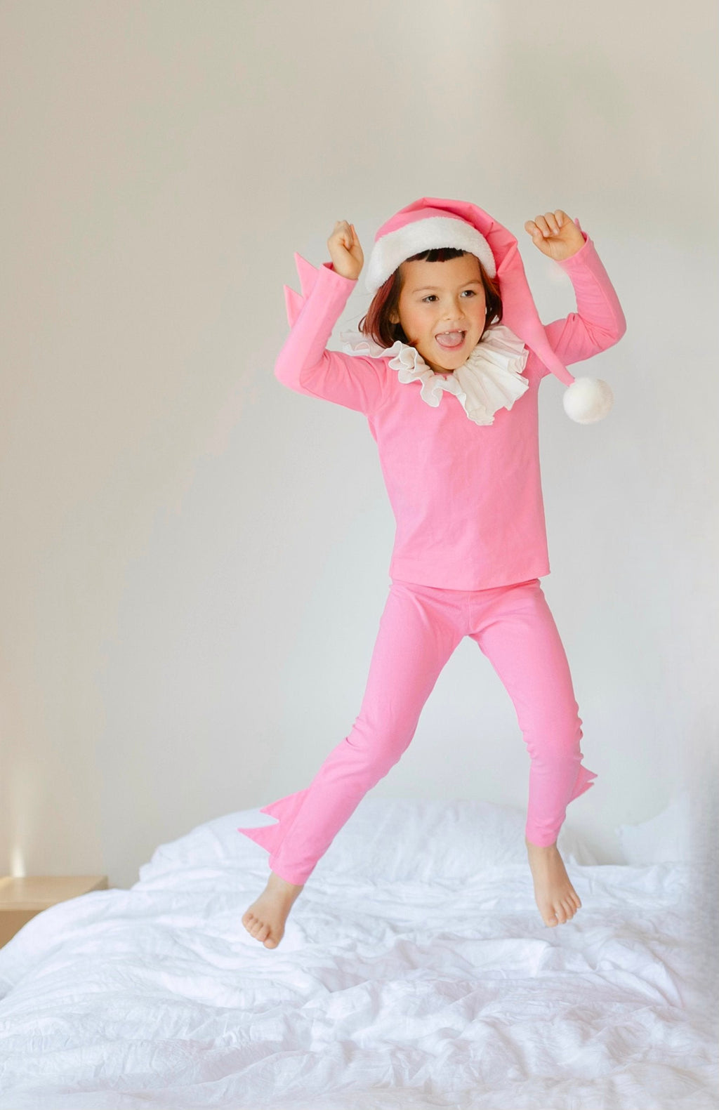 Pink Holiday Elf Costume by Band of the Wild