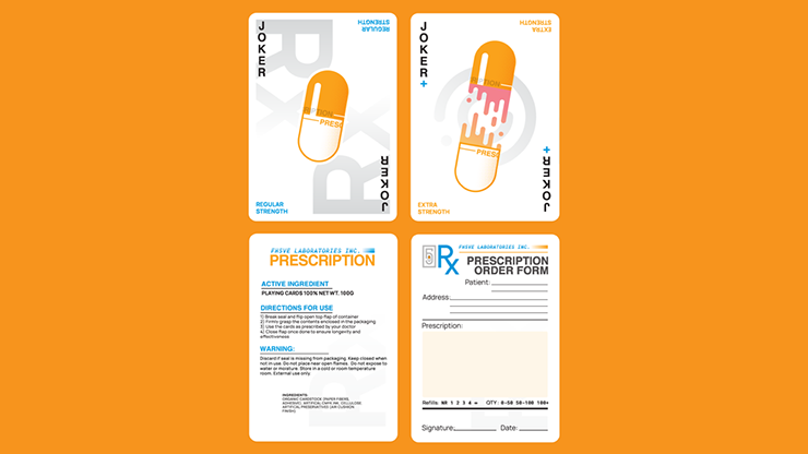PRESCRIPTION Playing Cards by Murphy's Magic Supplies, Inc.