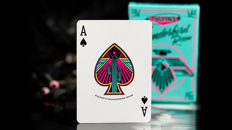 FULTON'S THUNDERBIRD ROOM TURQUOISE EDITION PLAYING CARDS by Murphy's Magic Supplies, Inc.