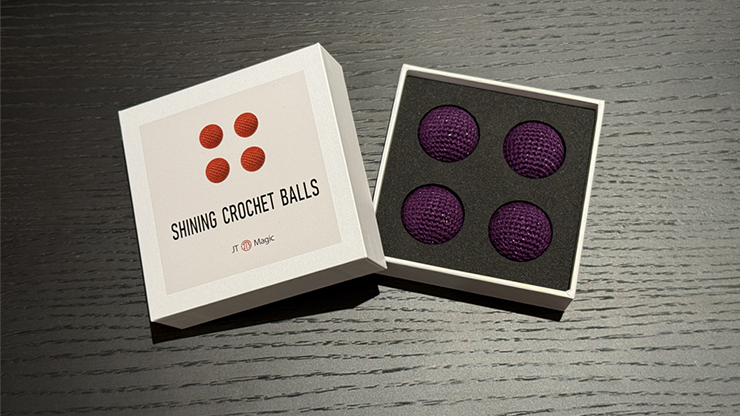 Shining Crochet Balls (Dark Purple) by JT Magic by Murphy's Magic Supplies, Inc.
