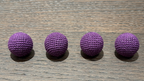 Shining Crochet Balls (Dark Purple) by JT Magic by Murphy's Magic Supplies, Inc.