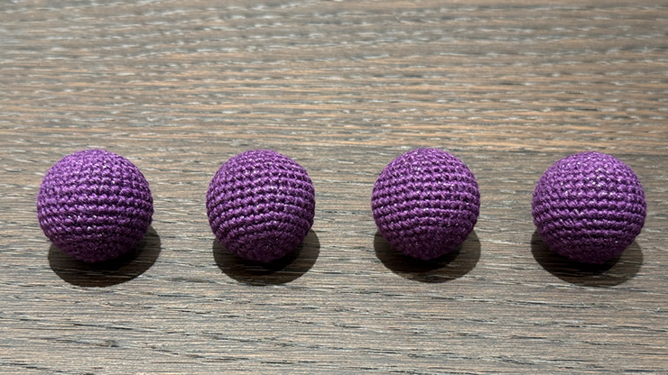 Shining Crochet Balls (Dark Purple) by JT Magic by Murphy's Magic Supplies, Inc.
