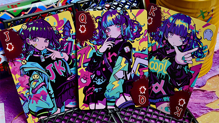 Shinjuku Spray Girls V1 Playing Cards by Murphy's Magic Supplies, Inc.