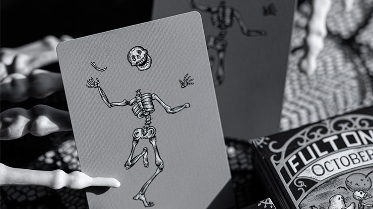 FULTONS OCTOBER TOMBSTONE GREY PLAYING CARDS by Murphy's Magic Supplies, Inc.