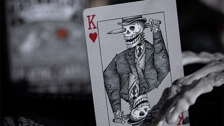 FULTONS OCTOBER TOMBSTONE GREY PLAYING CARDS by Murphy's Magic Supplies, Inc.