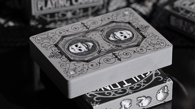 FULTONS OCTOBER TOMBSTONE GREY PLAYING CARDS by Murphy's Magic Supplies, Inc.