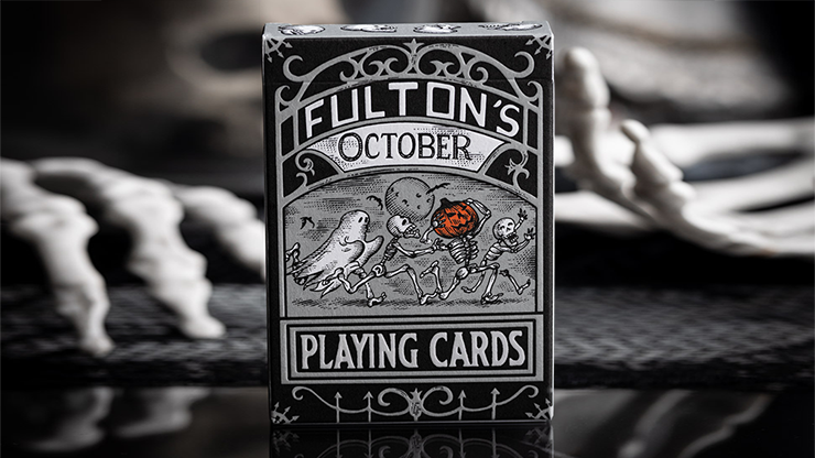 FULTONS OCTOBER TOMBSTONE GREY PLAYING CARDS by Murphy's Magic Supplies, Inc.