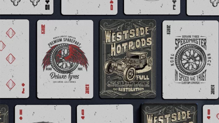 Westside Hotrods Playing Cards by Murphy's Magic Supplies, Inc.
