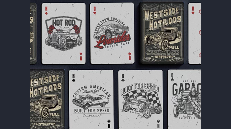 Westside Hotrods Playing Cards by Murphy's Magic Supplies, Inc.