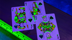 Bicycle Neon Rider Back Green-Glo Deck Playing Cards by Murphy's Magic Supplies, Inc.