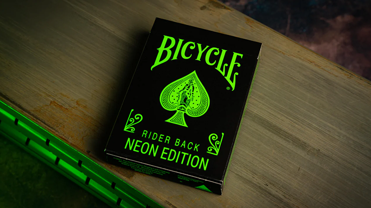 Bicycle Neon Rider Back Green-Glo Deck Playing Cards by Murphy's Magic Supplies, Inc.