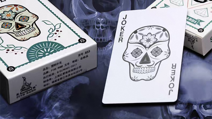Calavera Playing Cards by PVC by Murphy's Magic Supplies, Inc.