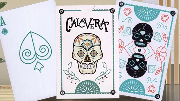 Calavera Playing Cards by PVC by Murphy's Magic Supplies, Inc.