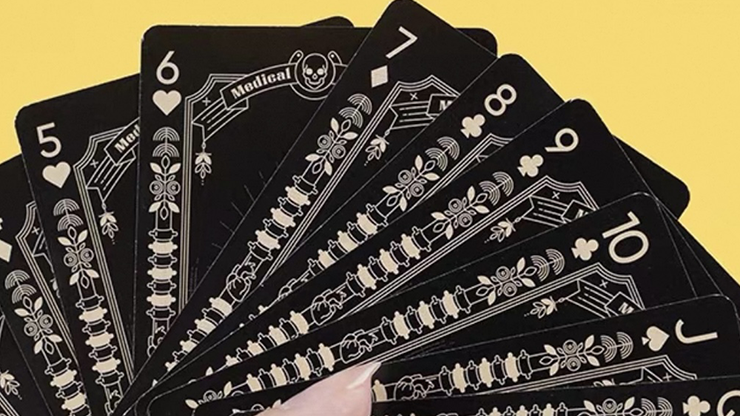 Medical Poker (Black) Playing Cards by Murphy's Magic Supplies, Inc.