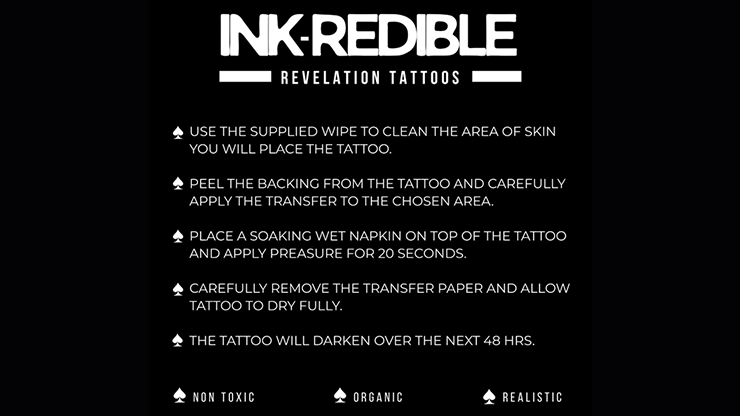 Ink-Redible Revelation Tattoos (Hearts) by Twisted Minds by Murphy's Magic Supplies, Inc.