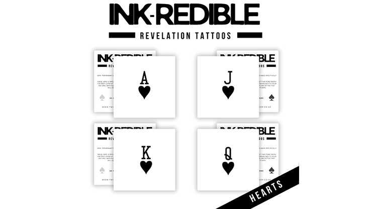 Ink-Redible Revelation Tattoos (Hearts) by Twisted Minds by Murphy's Magic Supplies, Inc.